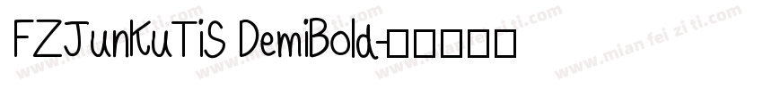 FZJunKuTiS DemiBold字体转换